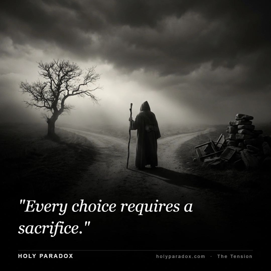 Every choice requires a sacrifice.